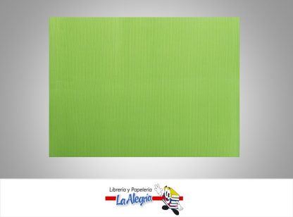 carton corrugado 50x70cm verde manzana