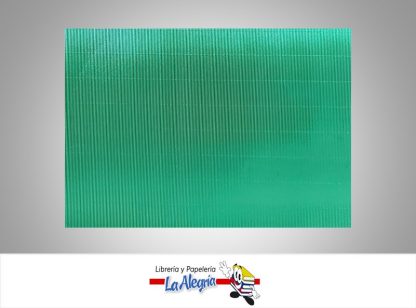 carton corrugado metalizado 50x70cm verde